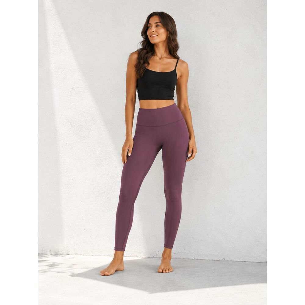 Colorfulkoala Dreamlux Mauve High-Waisted Leggings XS No Front Seam
